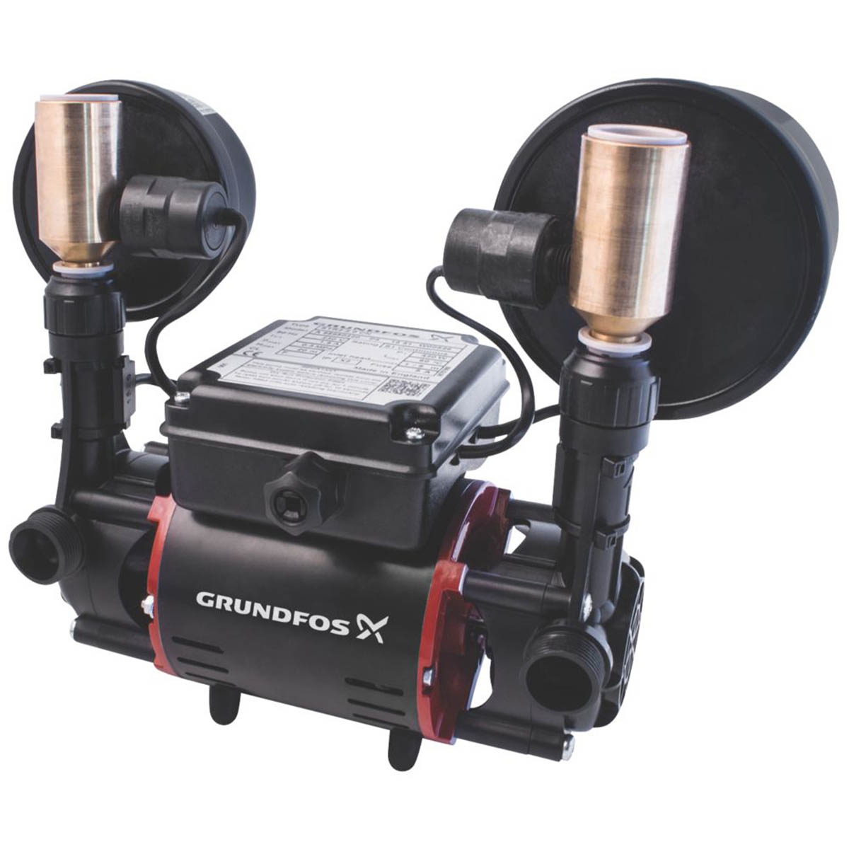 Grundfos Twin Shower Pump 2.0 bar 98950220 Regenerative Gravity Fed System - Image 1