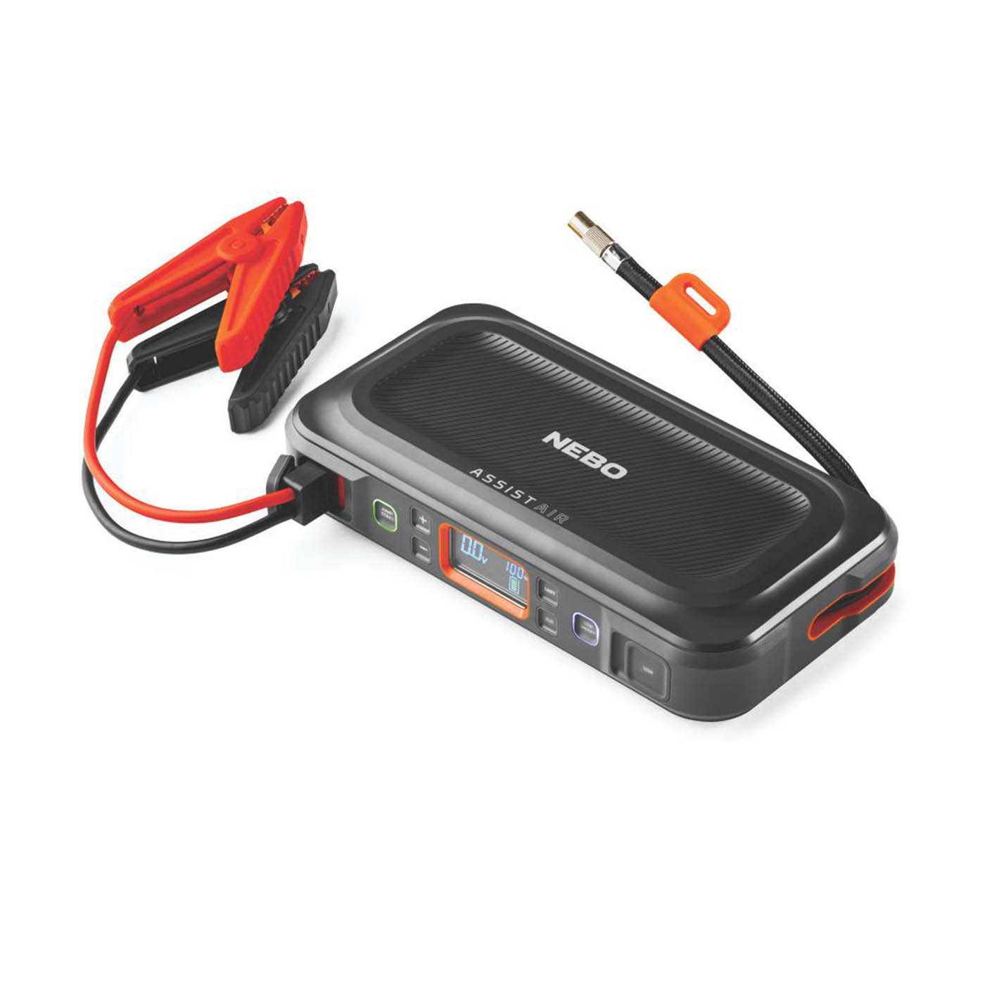 Nebo Jump Starter Type A C USB Charger 5.0Ah Li-Ion Assist Air Compressor - Image 1