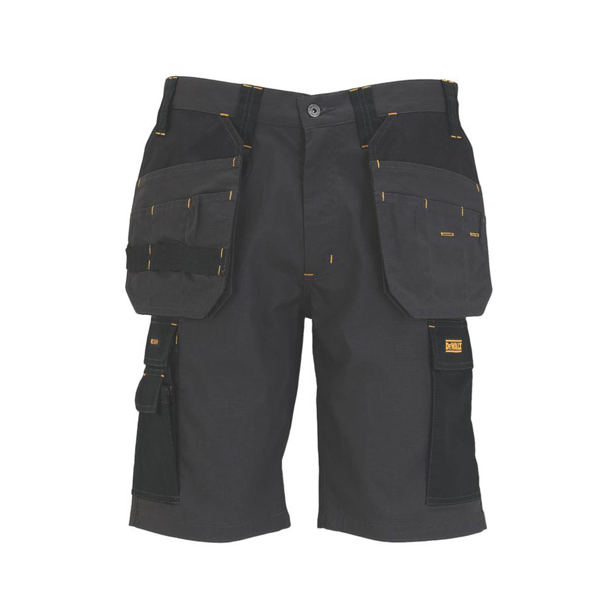 DeWalt Work Shorts Mens Regular Fit Grey Black Multi Pockets Breathable 30"W - Image 1