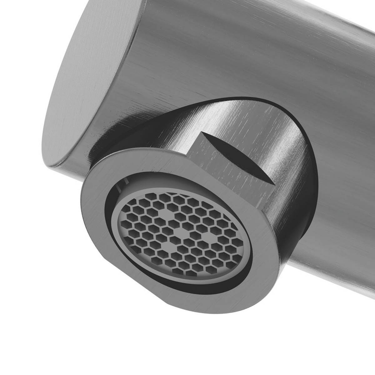 Swirl Basin Mixer Tap Lever Mono Titanium Brass With Clicker Waste Modern 136mm - Image 3