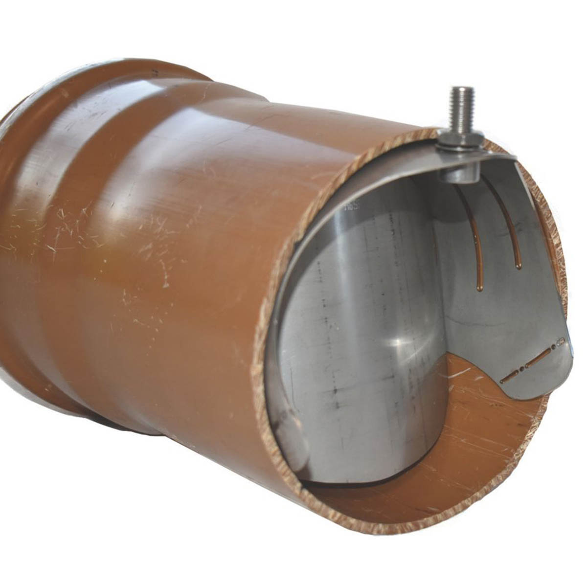 Broadfix Rat Drain Blocker Stopped Single Flap Stainless Steel 100mm (3.93") - Image 2