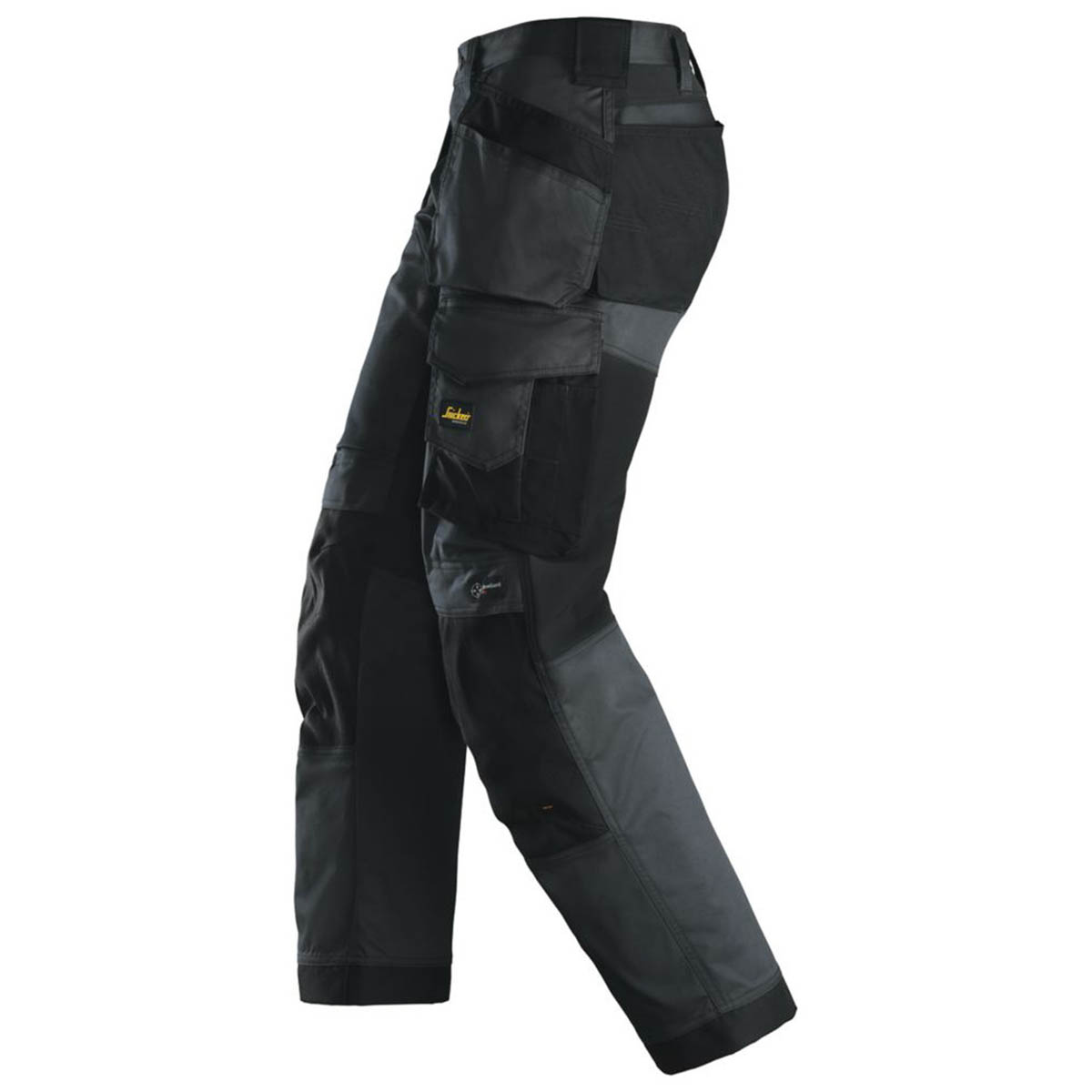 Snickers Work Trousers Mens Relaxed Fit Black Stretch Multi Pockets 38"W 32"L - Image 4