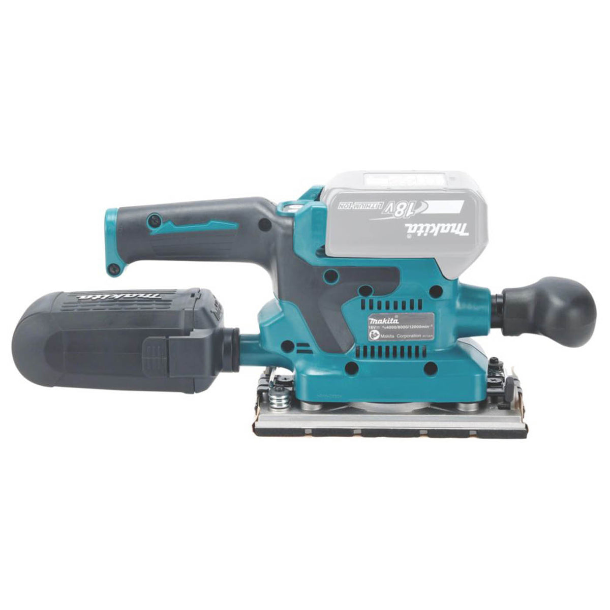 Makita Detail Sander DBO382 Cordless Compact 3-Speed 18V Li-Ion LXT Body Only - Image 1