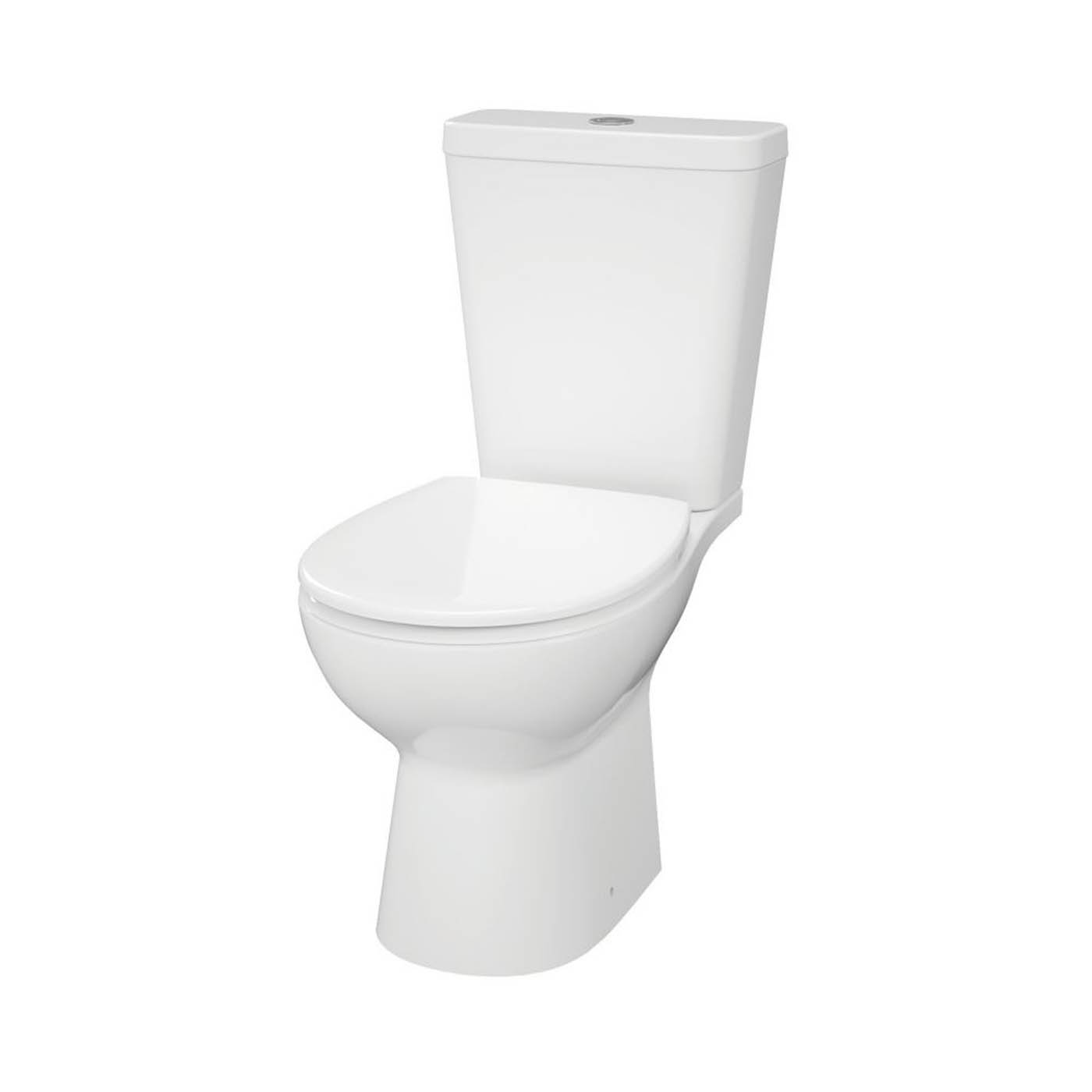 Swirl Toilet With Cistern White Soft Close Compact Rimless Dual Flush 4.5Ltr - Image 1