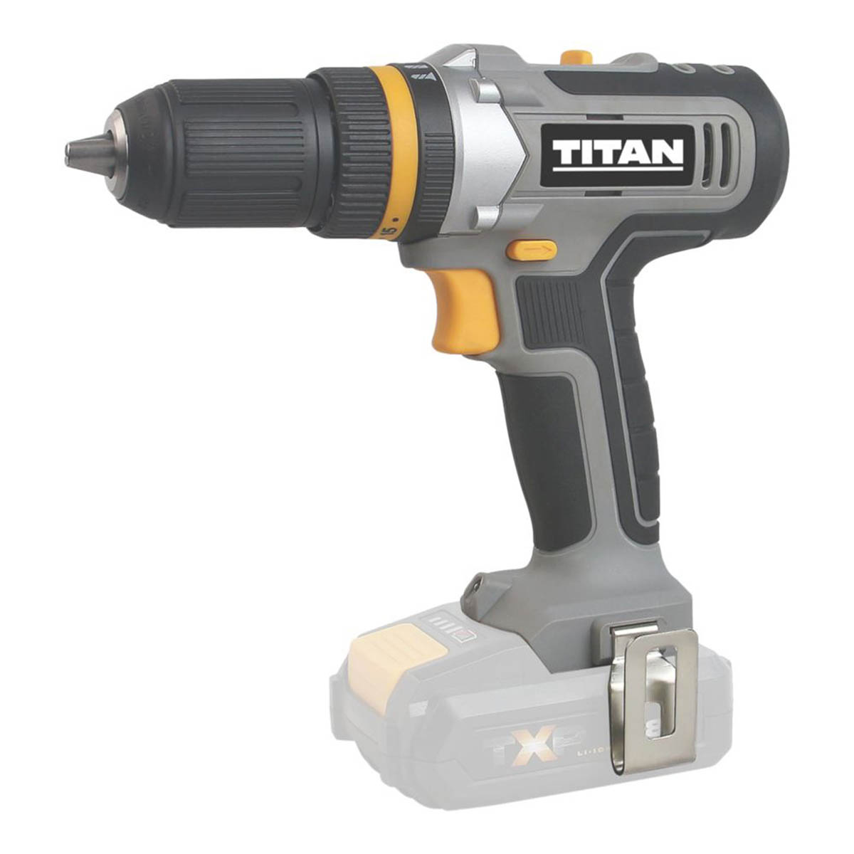 Titan Combi Drill Cordless 18V Li-Ion TTI884COM Soft Grip Compact Body Only - Image 3
