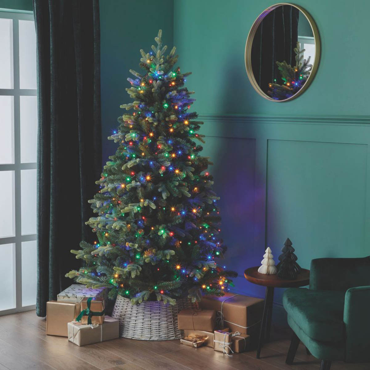 296 LED Christmas String Lights 1500 Multicolour Timer Indoor IP44 Home - Image 4