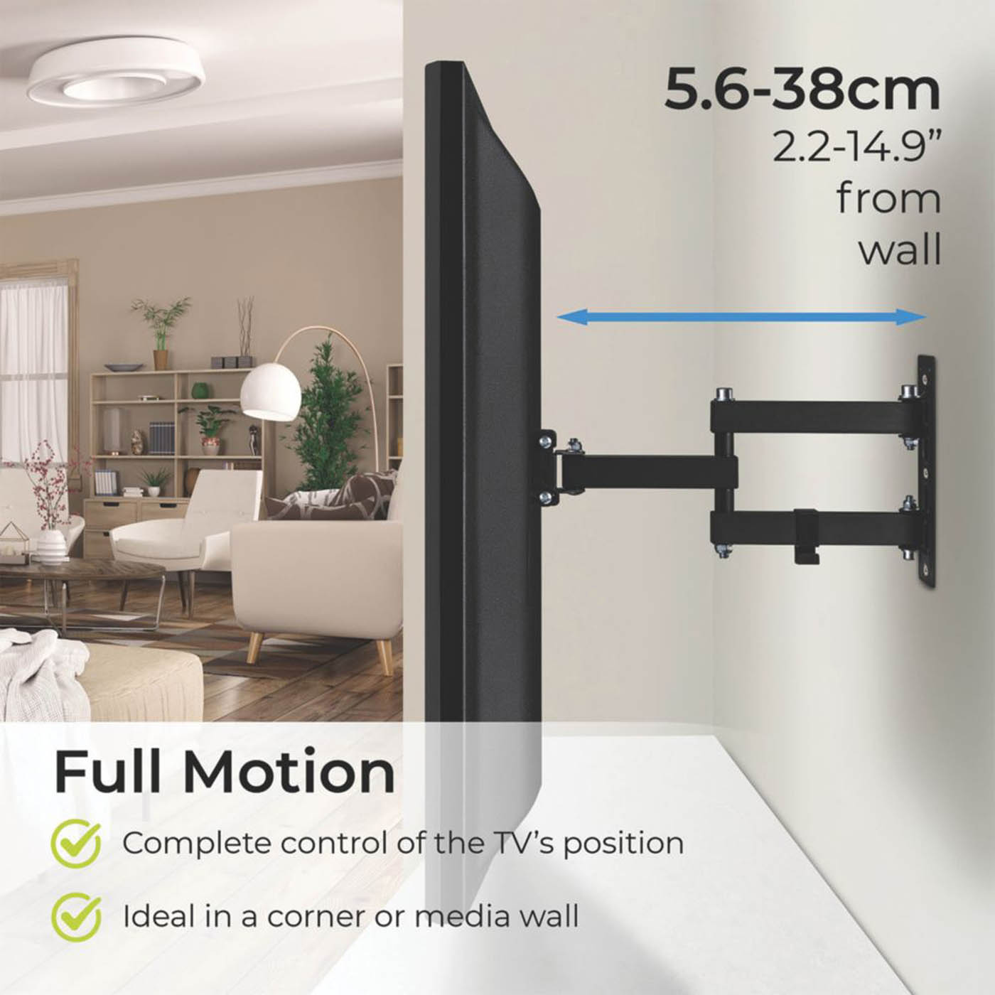 Ross RTMTA200 TV Bracket Full Motion 23-50" - Image 4