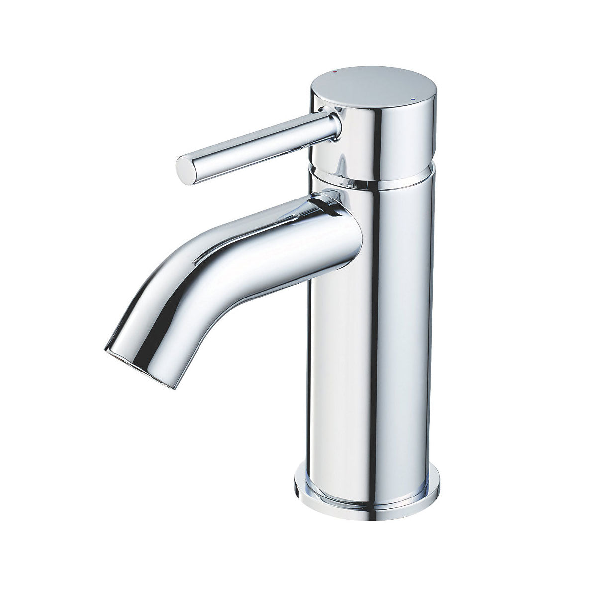 Bathroom Basin Tap Mono Mixer Chrome Single Lever Clicker Waste Modern Faucet - Image 2