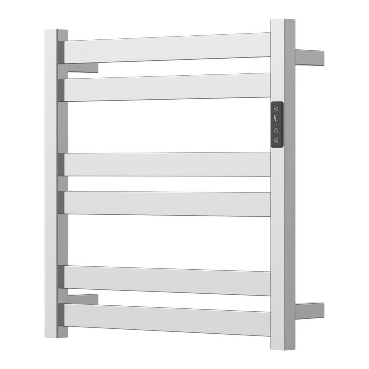Flomasta Electric Towel Radiator Chrome Flat Bathroom Warmer 511BTU 53x52cm - Image 1