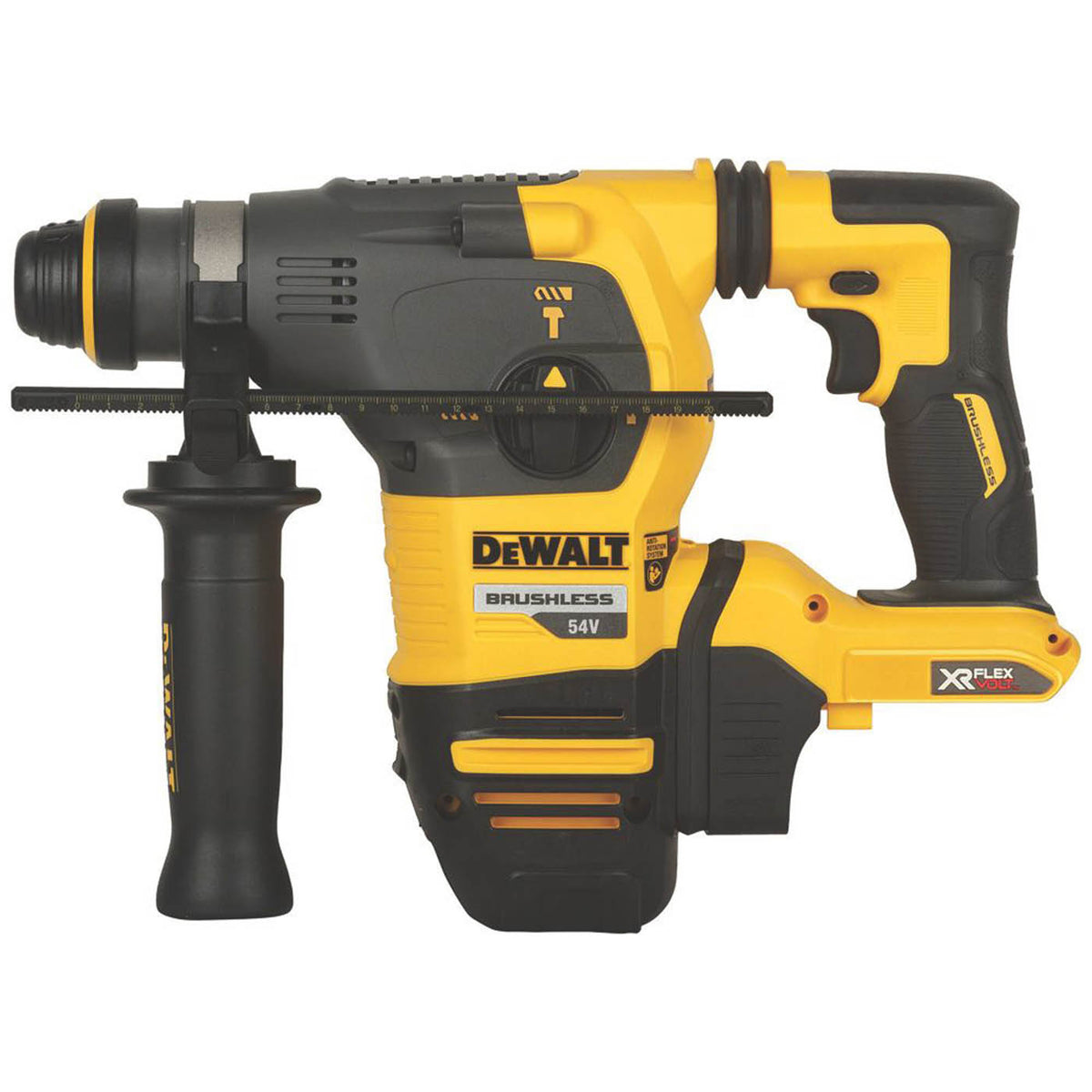 DeWalt Rotary Hammer Drill Cordless 54V Li-Ion DCH333NT-XJ SDS Plus Body Only - Image 2