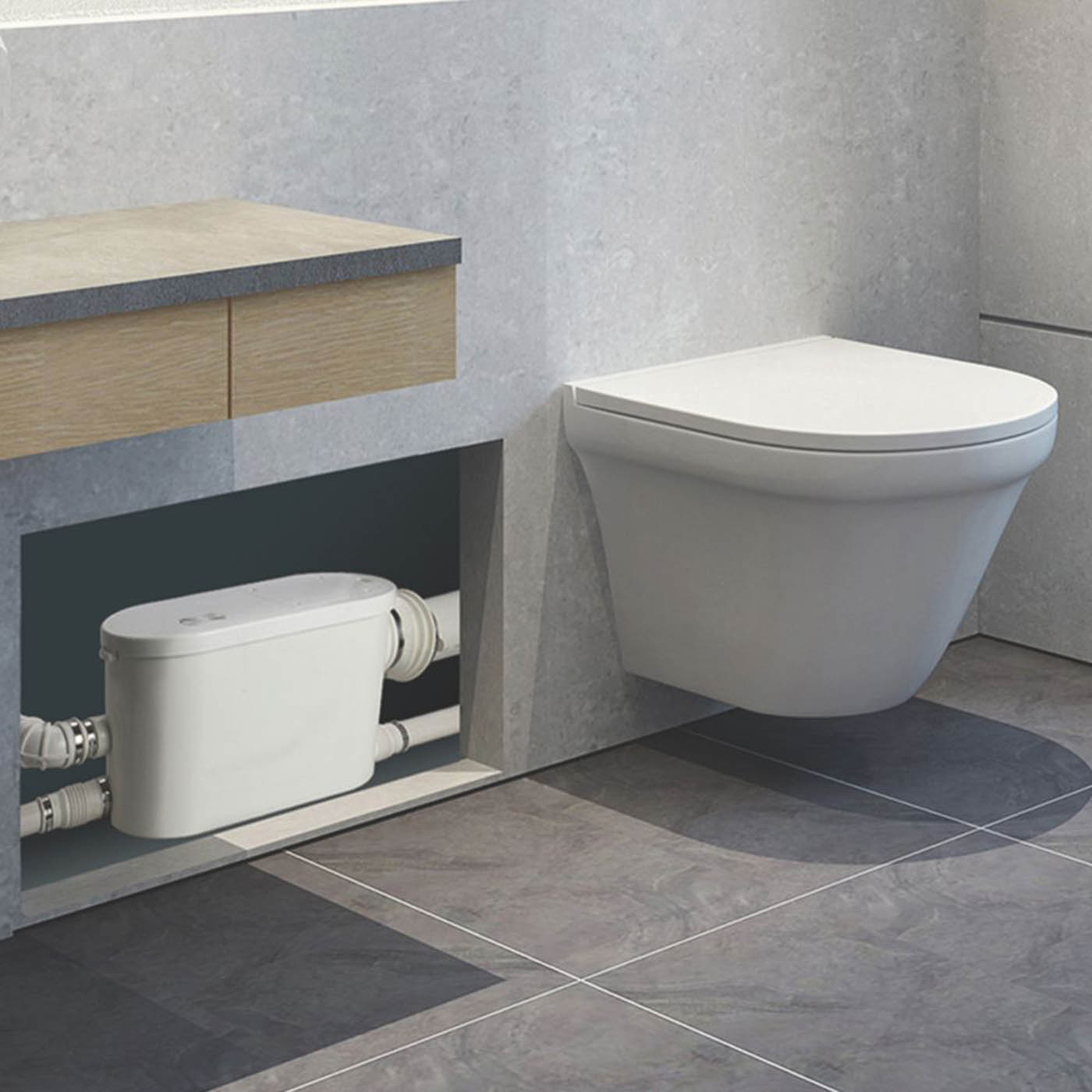Flomasta Macerator WC & Bathroom (Slim) 400W 220-240V - Image 5
