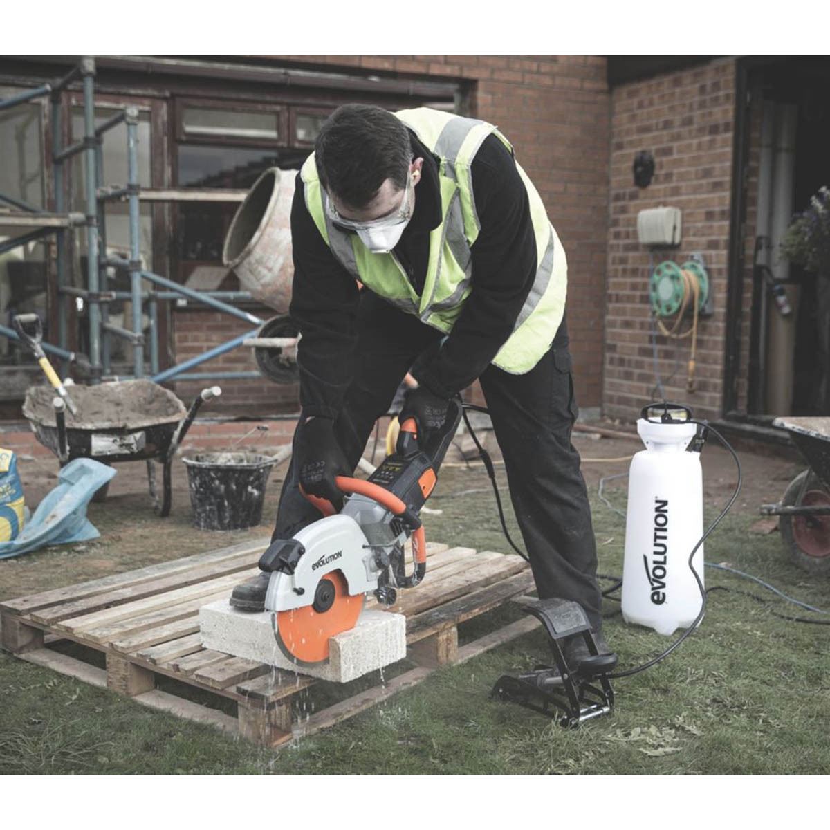 Evolution Disc Cutter Electric Wet Dry R300DCT+ 300mm Dust Suppression 110V - Image 5