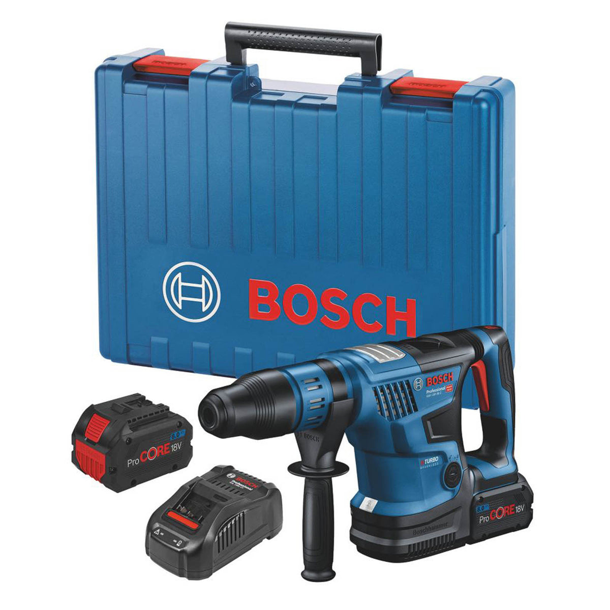 Bosch Rotary Hammer Drill Cordless 18V 2x8.0Ah Li-Ion GBH18V-36C BITURBO SDS Max - Image 3