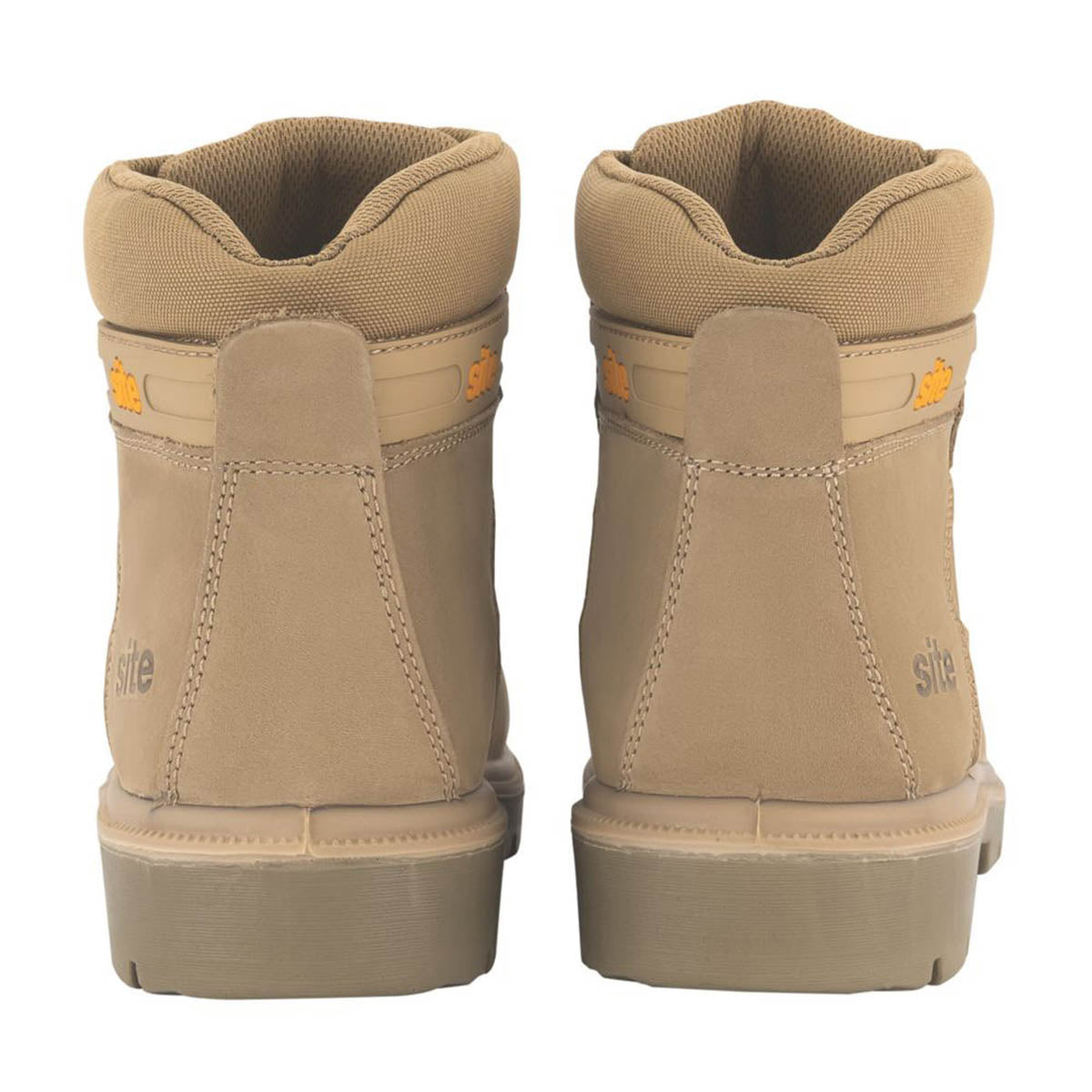 Site Safety Boots Mens Standard Fit Stone Leather Work Shoes Steel Toe Size 9 - Image 6