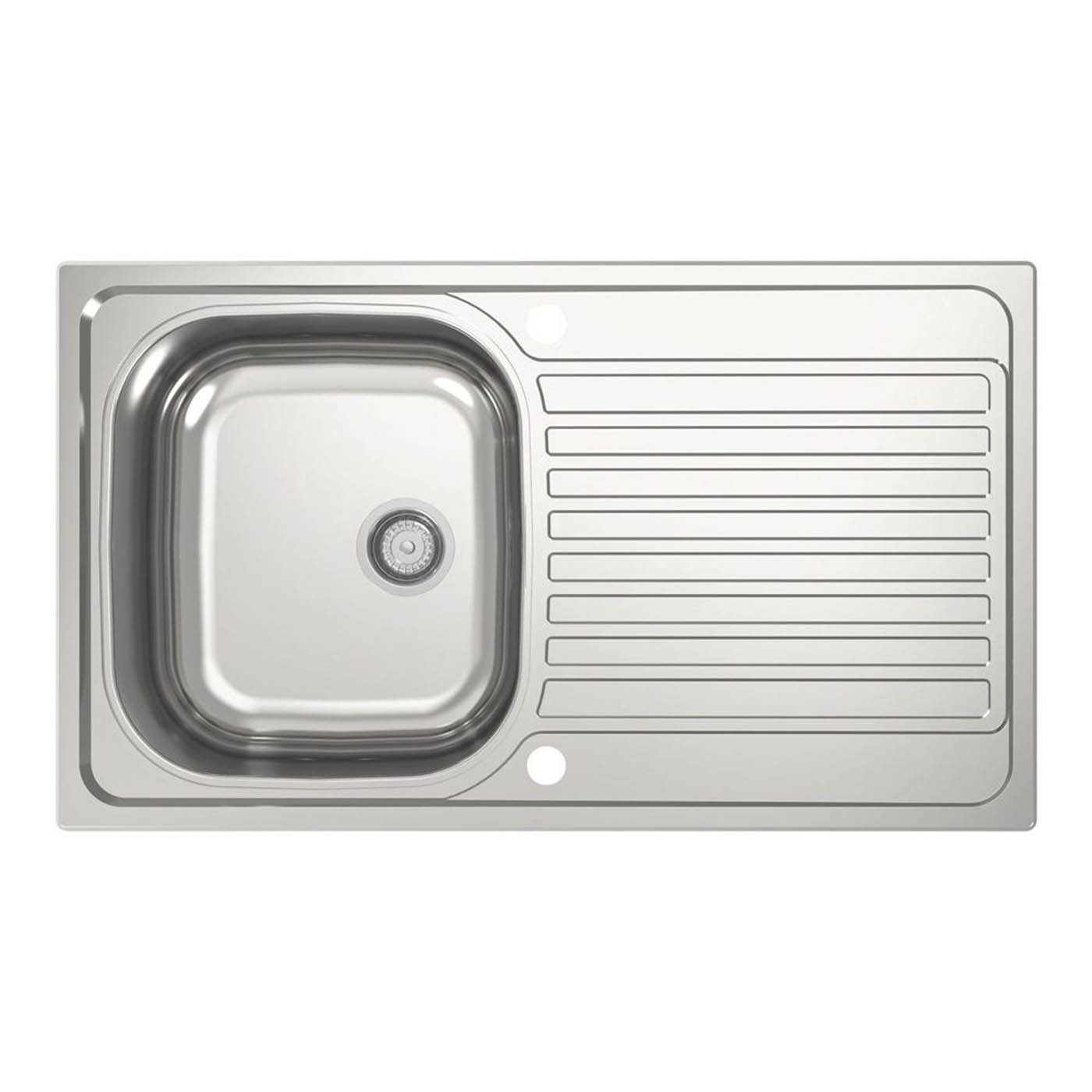 Jabiri Compact 1 Bowl Satin Stainless Steel Sink 600mm x 500mm - Image 5