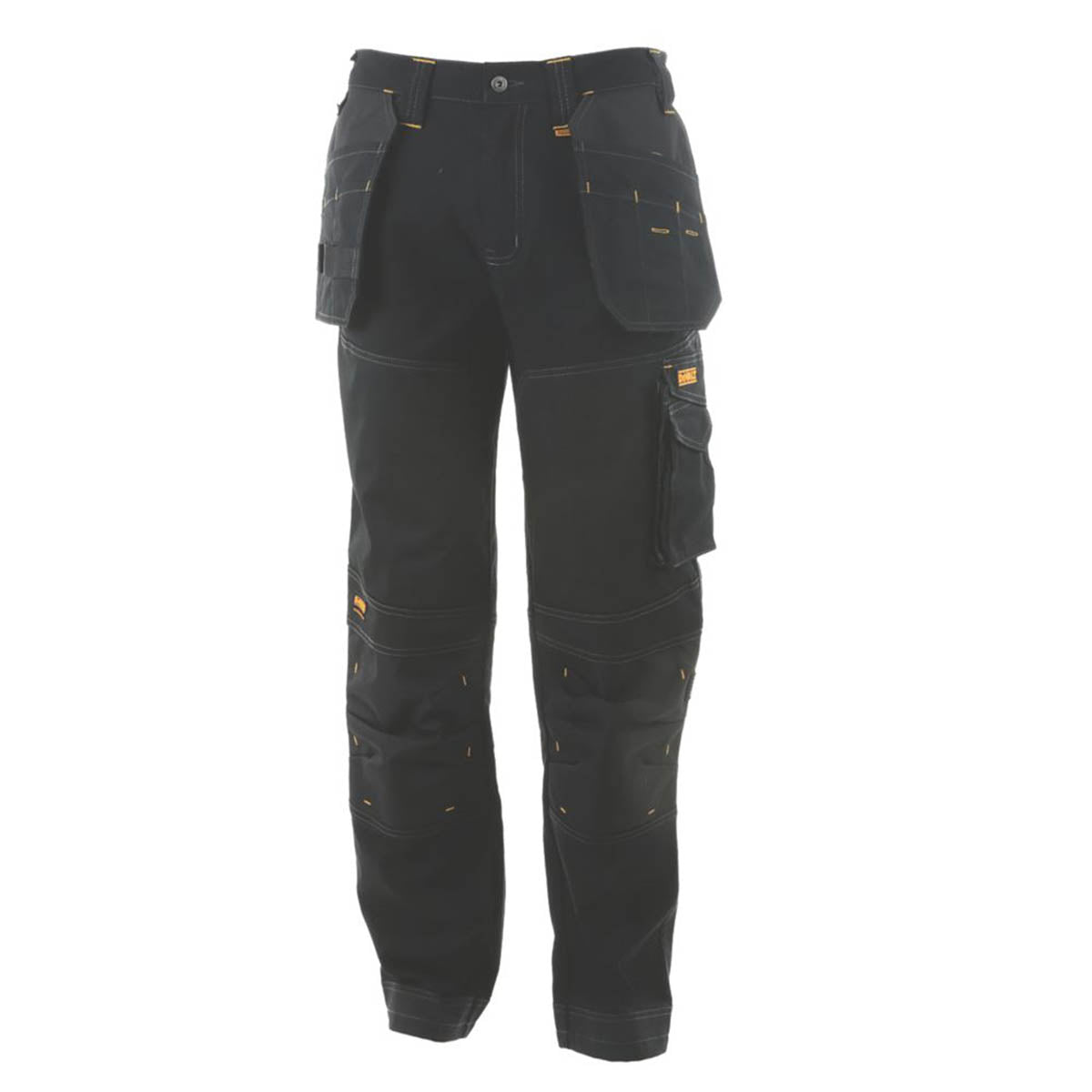 Dewalt Work Trouser Mens Regular Fit Black Stretch Multi Pockets 34"W 31"L - Image 2