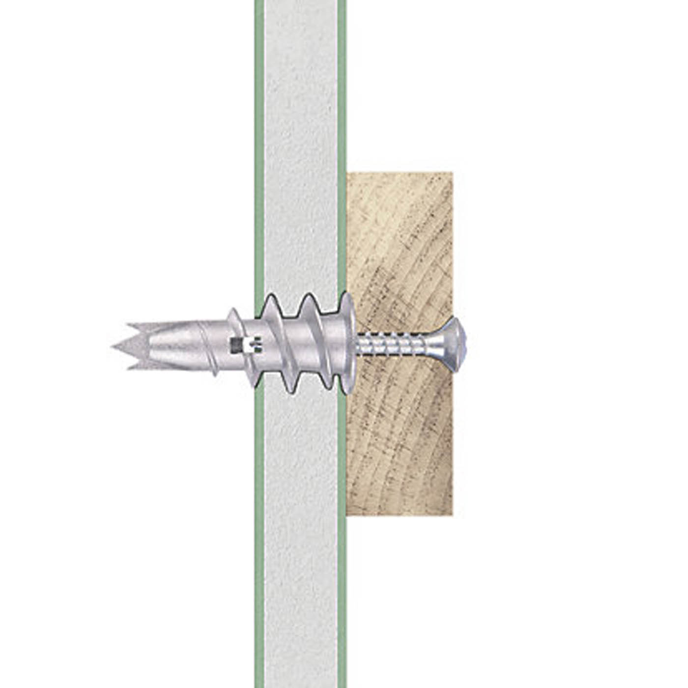 Easyfix Self-Drill Plasterboard Fixings Metal 32mm 500 Pack - Image 3