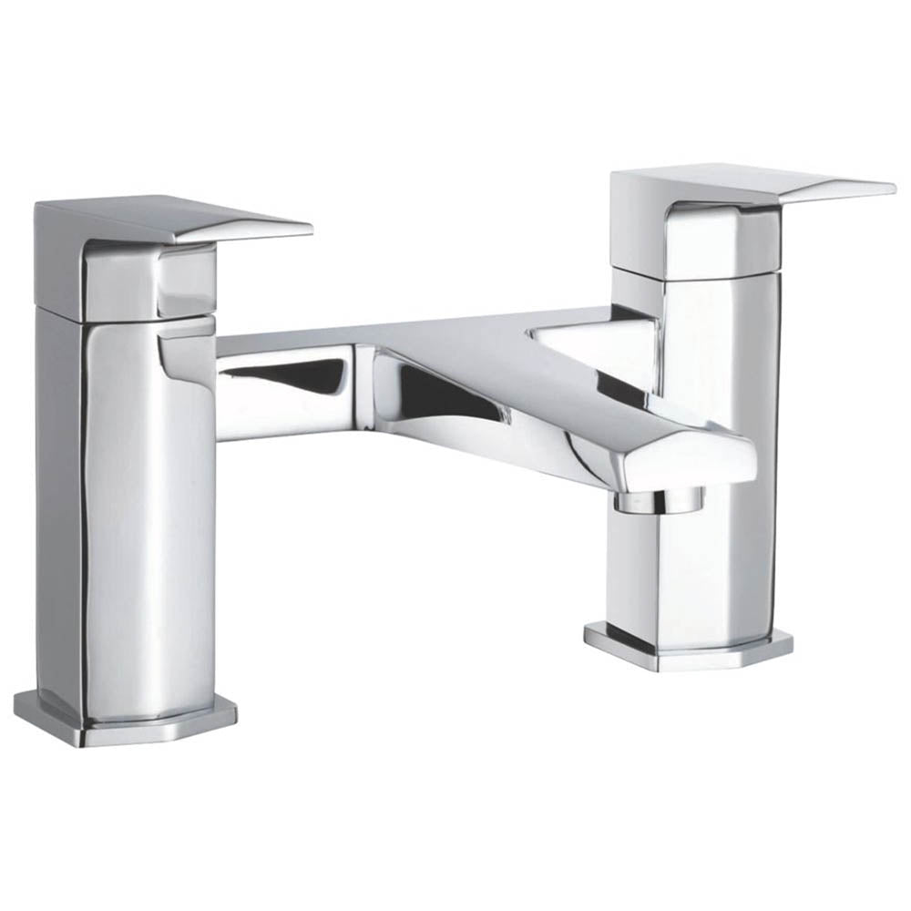 Bristan Bath Filler Tap Chrome Double Lever Brass 1/4 Turn Operation Bathroom - Image 2