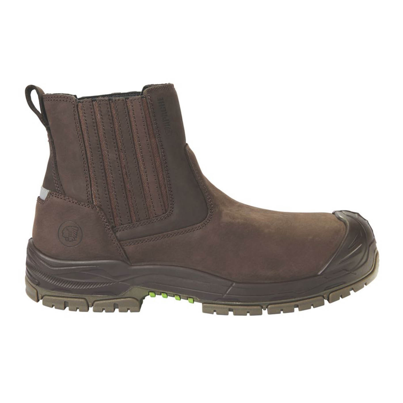 Apache Mens Safety Boots Brown Composite Toe Cap Waterproof Lightweight Size 10 - Image 2