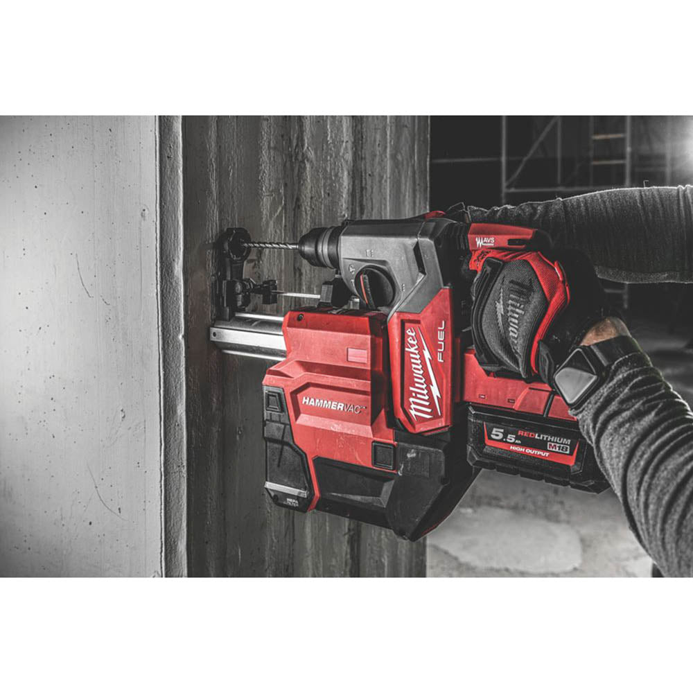 Milwaukee Hammer Drill Dust Extractor SDS M18FPDDEXL-0 18V Li Ion Body Only - Image 4