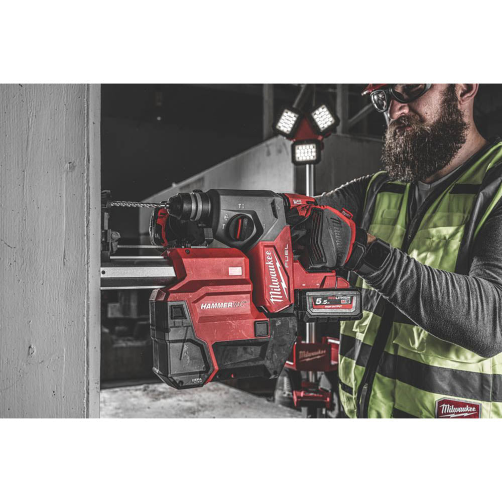Milwaukee Hammer Drill Dust Extractor SDS M18FPDDEXL-0 18V Li Ion Body Only - Image 5
