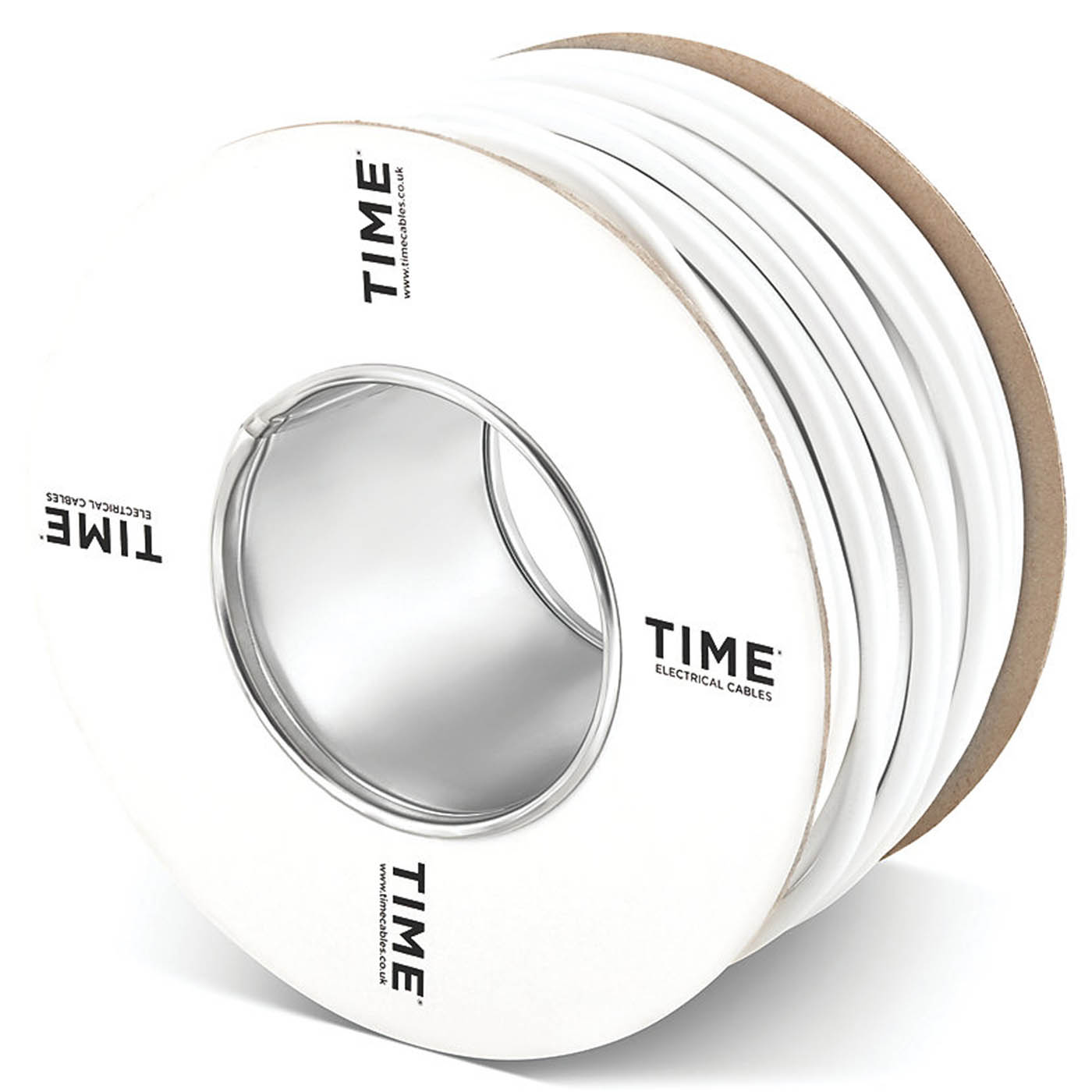 Time 3 Core Cable 3183Y Flexible Round Indoor White Indoor 1mm² Drum 50m - Image 2