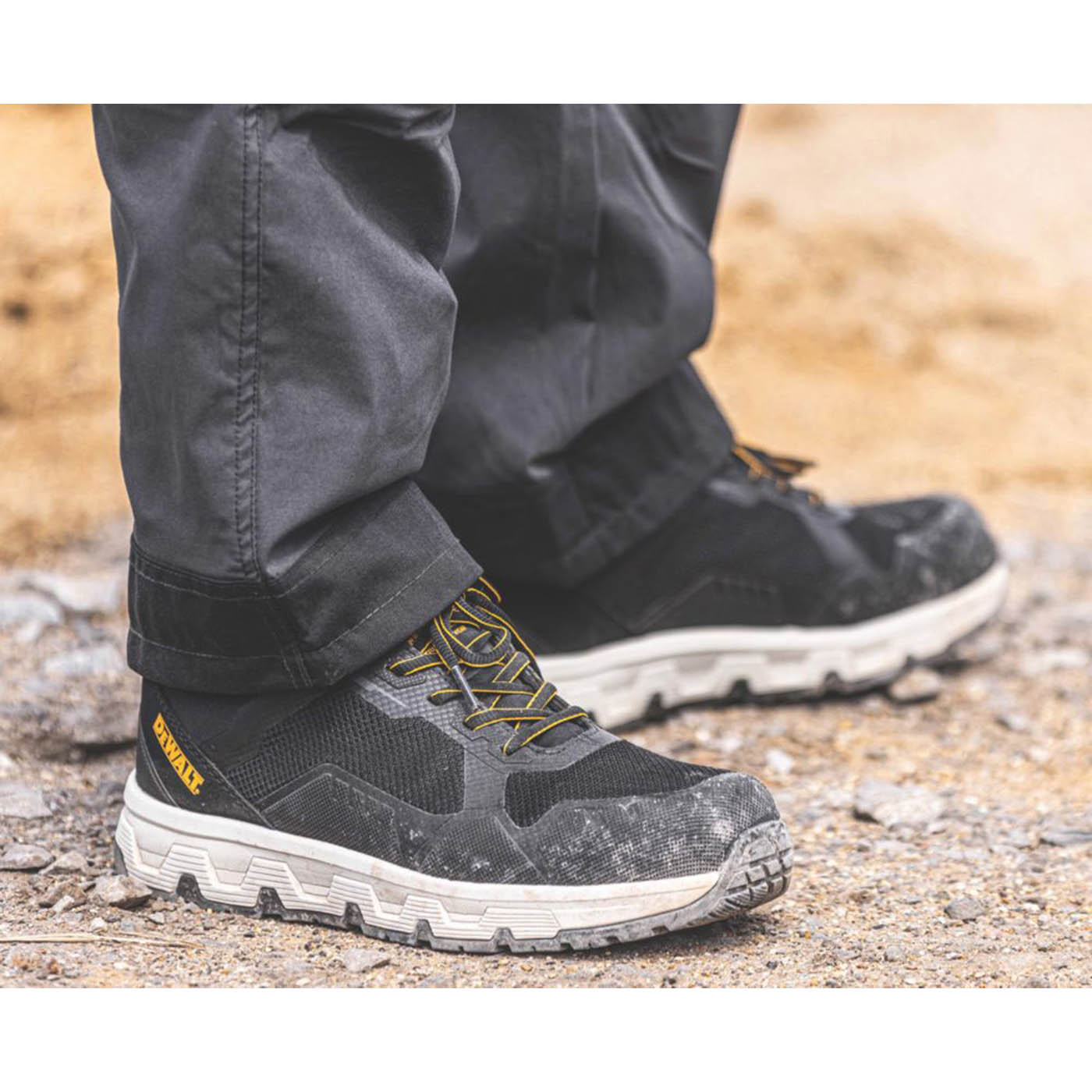 DEWALT Safety Trainers Unisex Black Steel Toe Cap Comfortable Lightweight Size 6 - Image 3