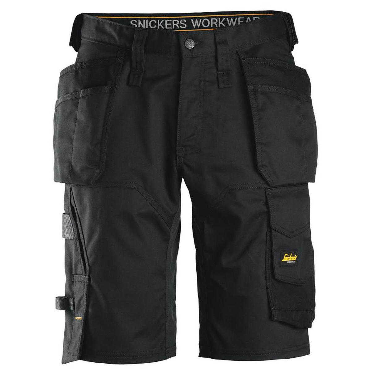 Snickers Work Shorts Stretch Black Multi Pocket Loose Fit 30W 6151 - Image 1