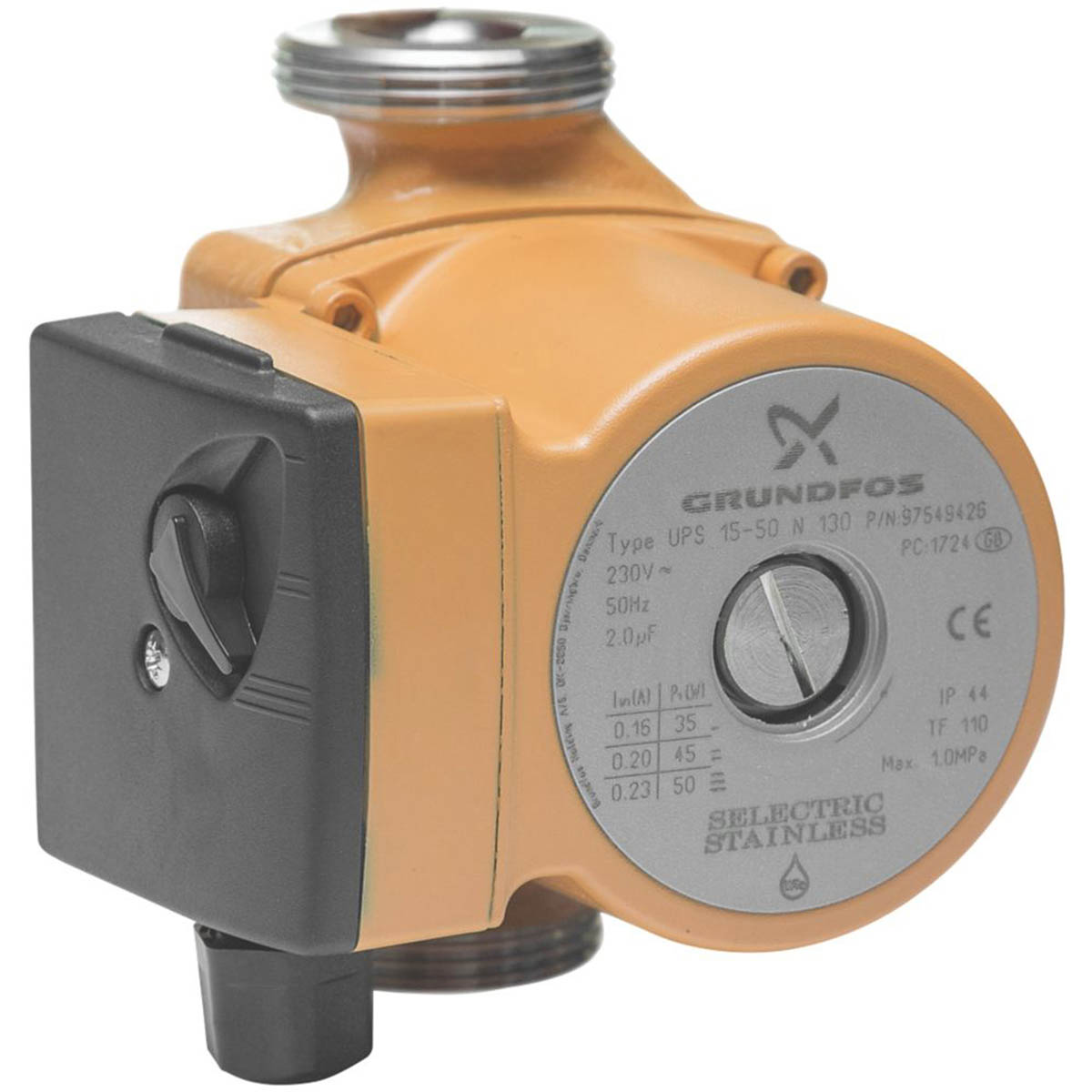Grundfos Secondary Hot Water Circulator Pump UPS 15-50N Traditional 230V - Image 2