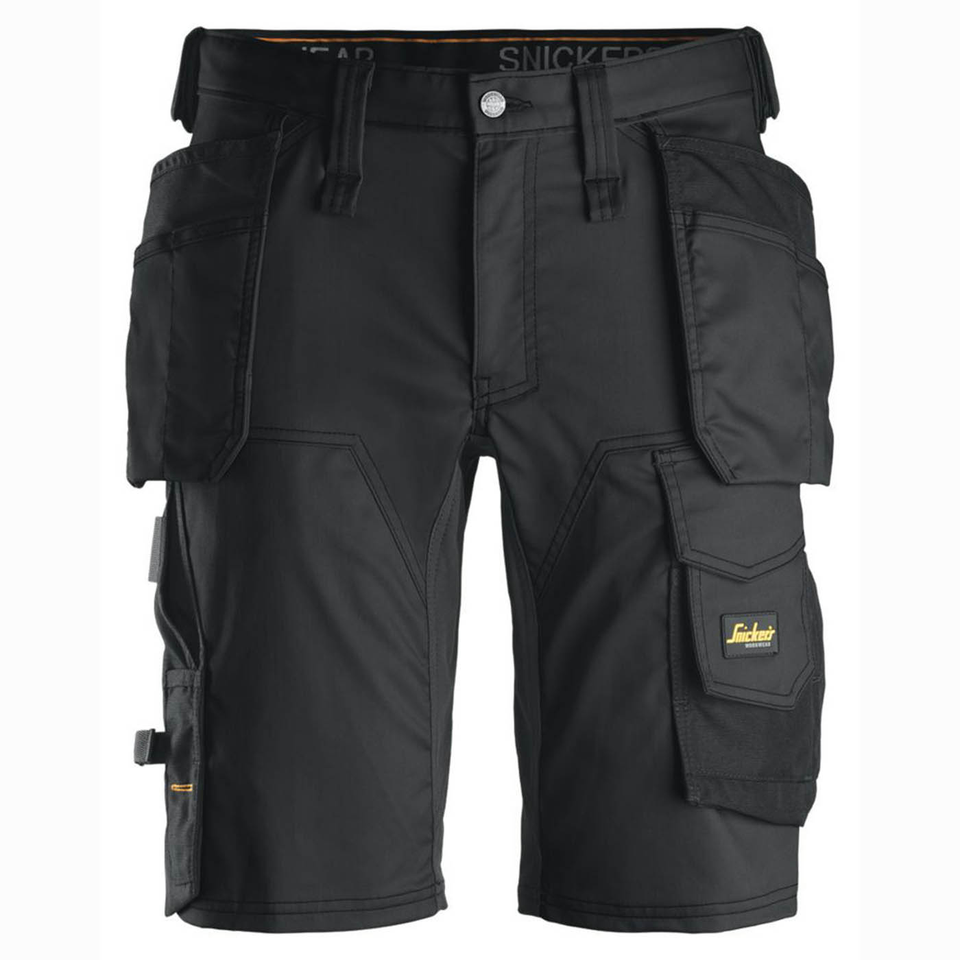 Snickers Work Shorts 6141 Stretch Black With Pockets 30" W - Image 1