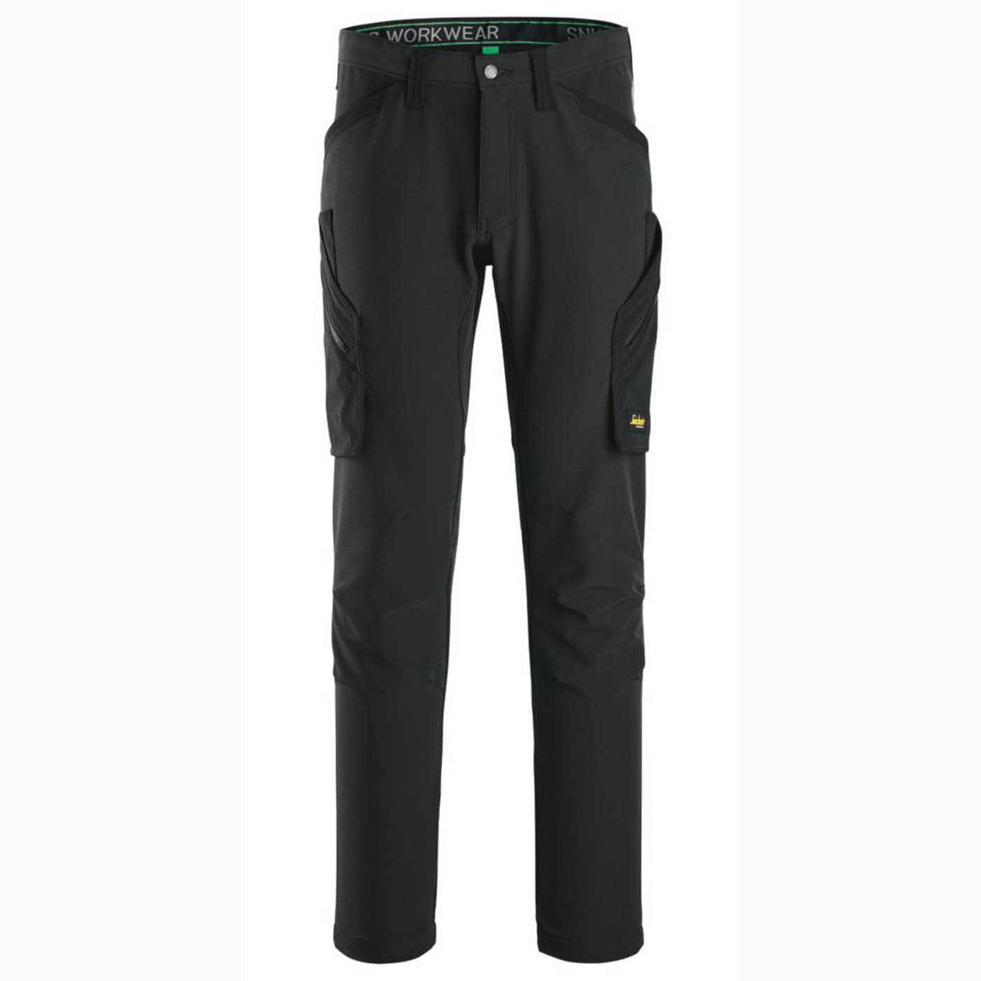 Snickers Work Trousers Mens 6873 Slim Fit Black Stretch Multi Pockets 30W 30L - Image 1