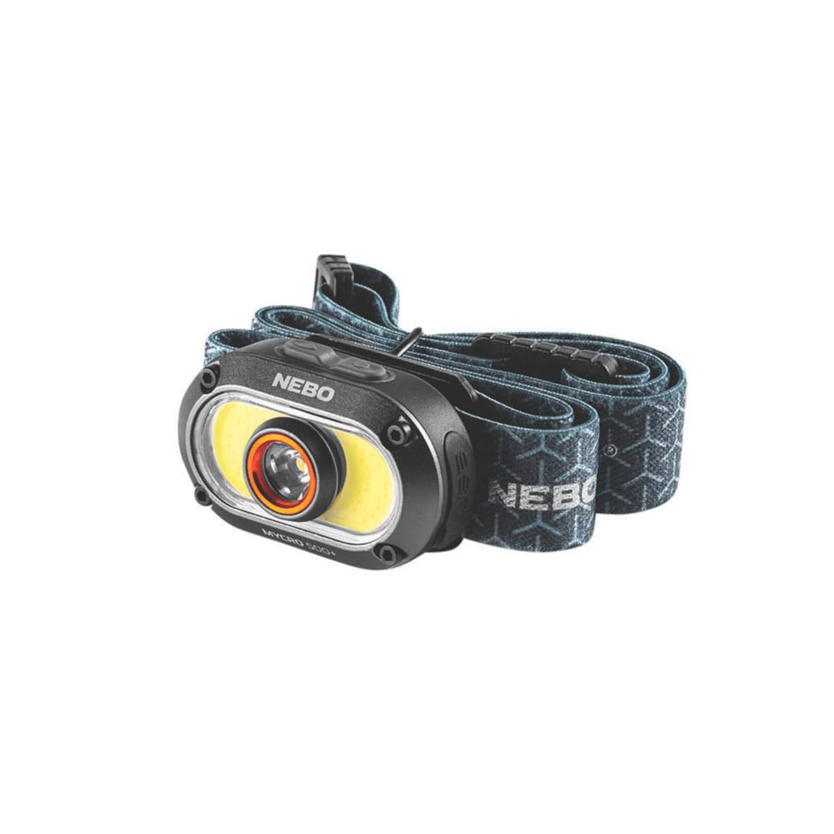 LED Head Torch Rechargeable Black Impact Water-Resistant Adjustable 25-500lm - Image 2