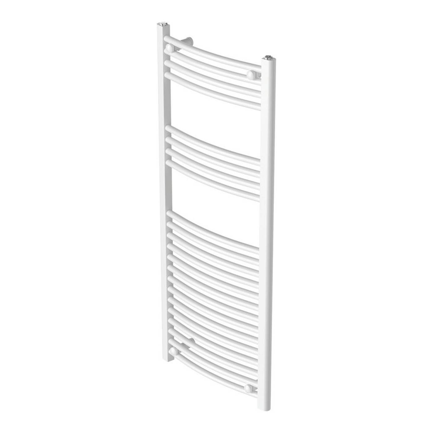 Flomasta Towel Rail Radiator White Curved Bathroom Warmer Ladder 120x50cm - Image 1