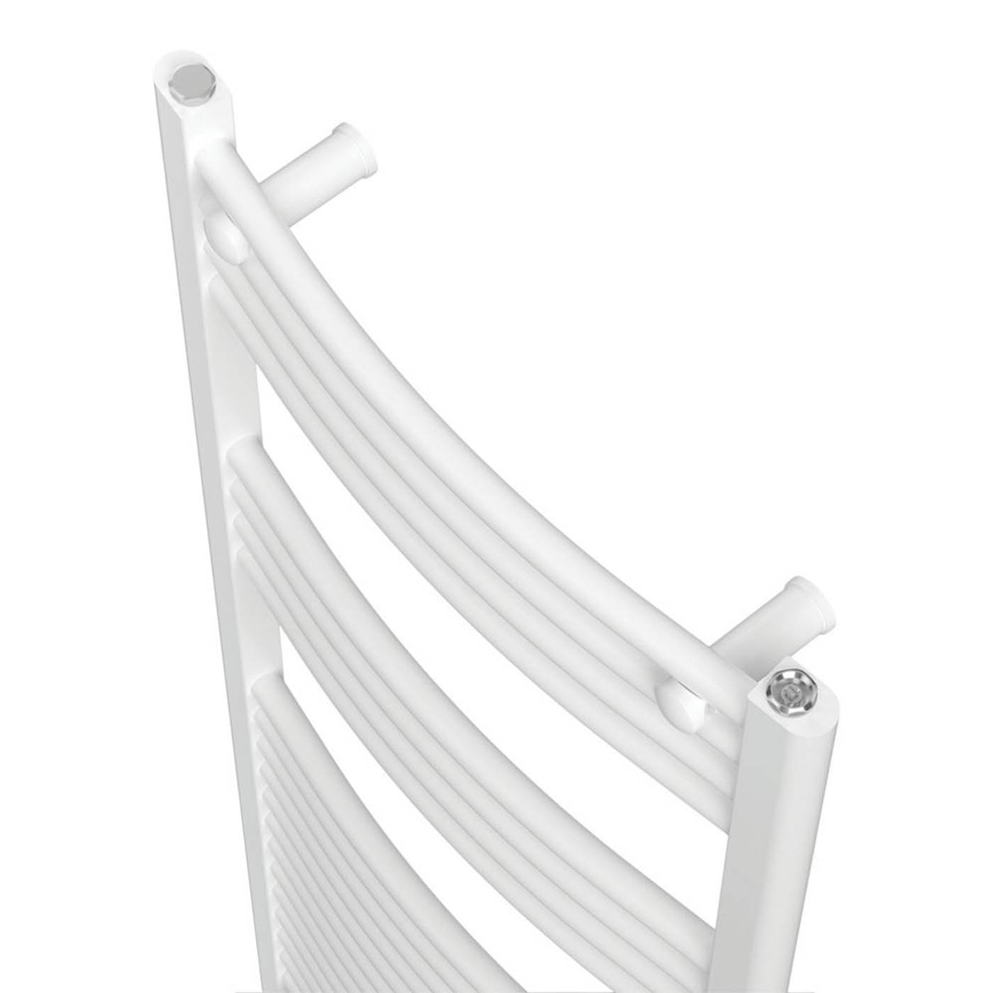 Flomasta Towel Rail Radiator White Curved Bathroom Warmer Ladder 120x50cm - Image 3