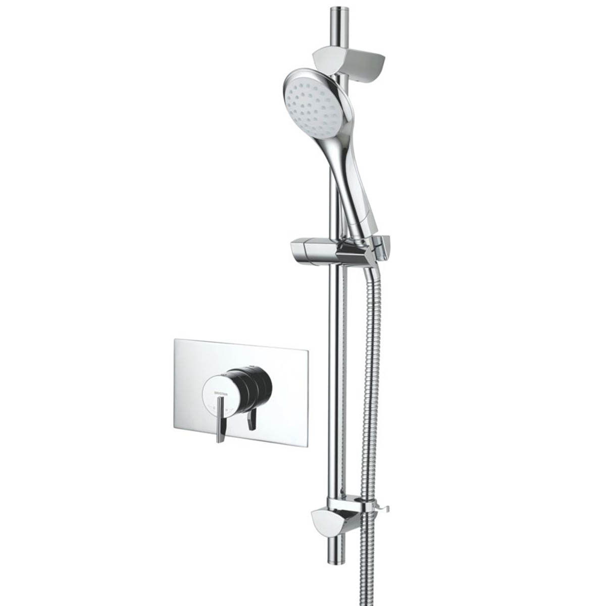 Bristan Mixer Shower Kit Thermostatic Single-Spray Pattern Chrome Concealed - Image 1
