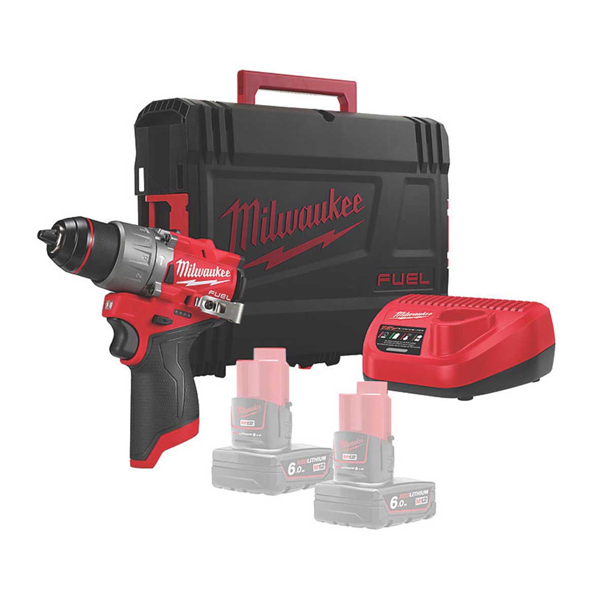 Milwaukee Percussion Drill M12FPD2-602X Cordless LED Light 12V Li-Ion Body Only - Image 4