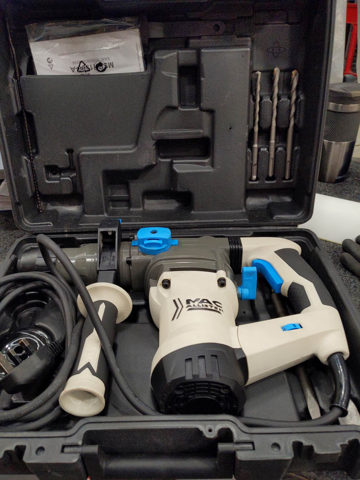 Mac Allister Rotary Hammer Drill Corded SDS+ MSRH1500-A 1500W Electric 220-240V - Image 3
