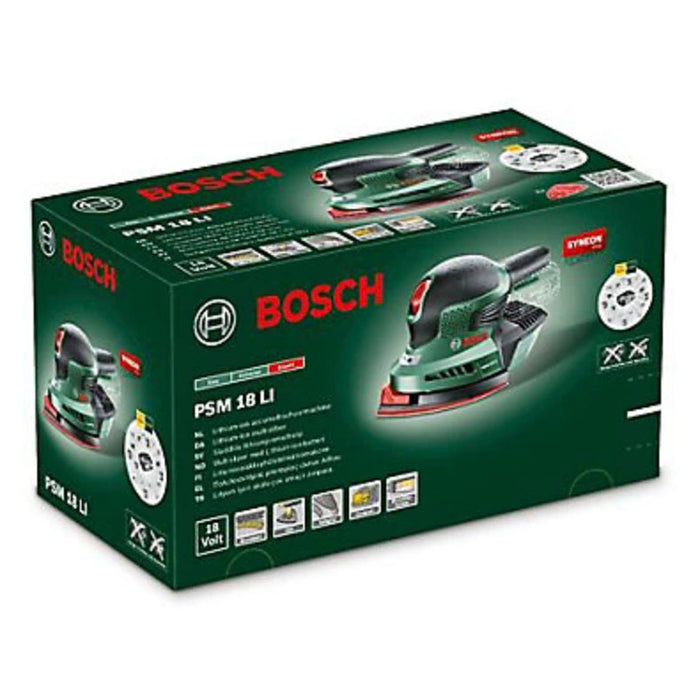 Bosch Detail Sander Cordless 18V Li-Ion PSM1Li-BARE Soft Grip Compact Body Only - Image 2