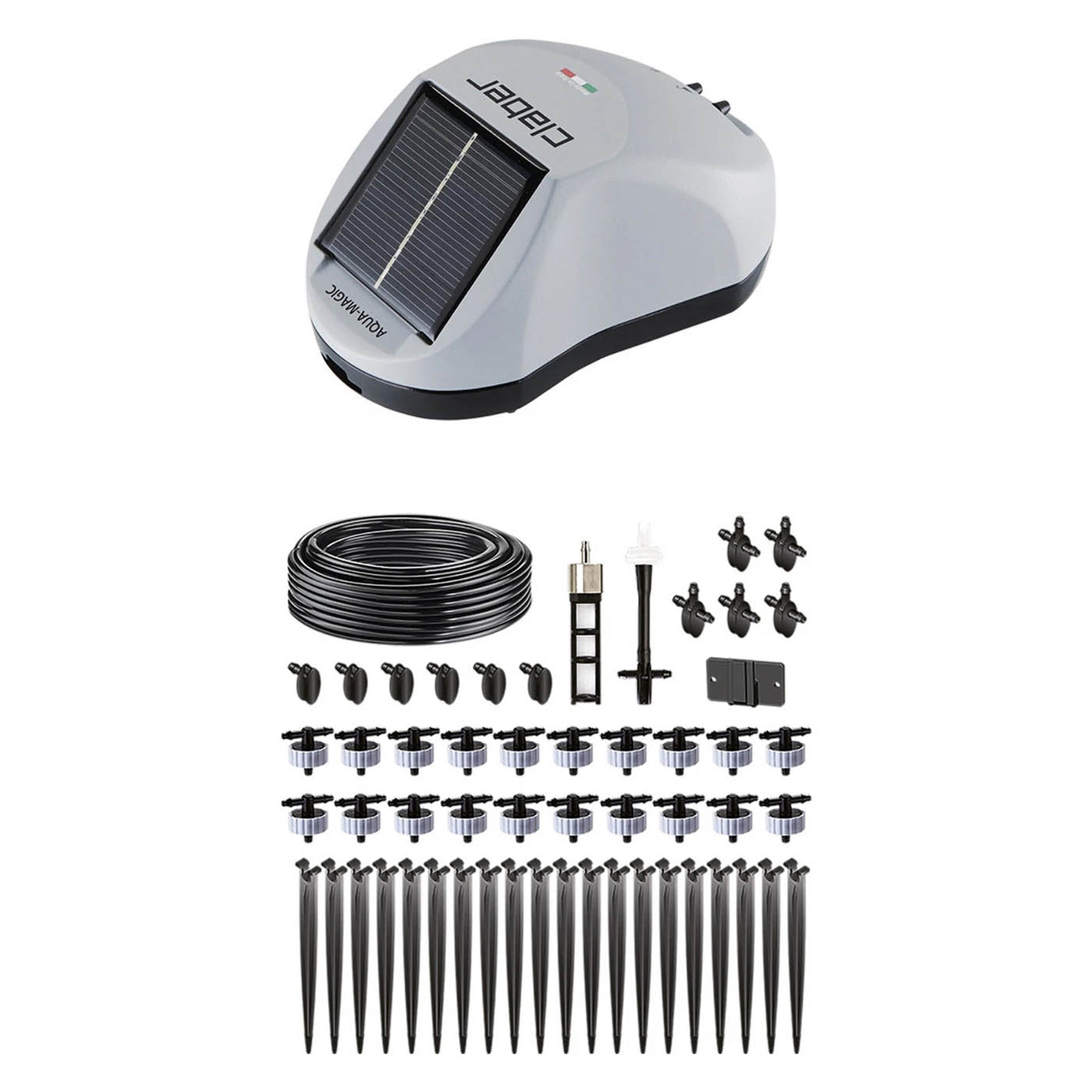 Claber Drip Water Irrigation Kit Aqua Magic Solar Powered Garden Plant Watering - Image 1