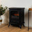 Electric Stove Fire Heater Fireplace Black Freestanding Log Flame Effect H540mm - Image 6