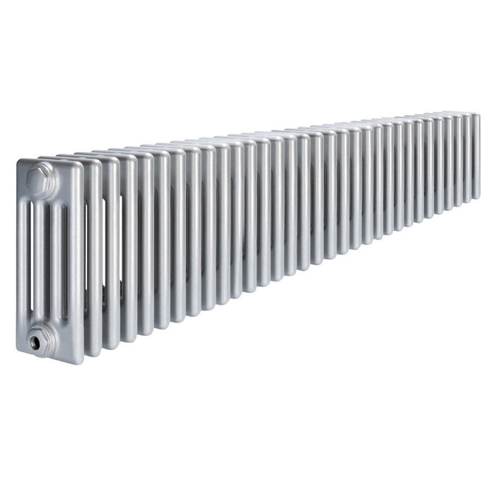 Acova 4 Column Radiator Silver Horizontal Steel Traditional (H)30x(W)150.2cm - Image 2