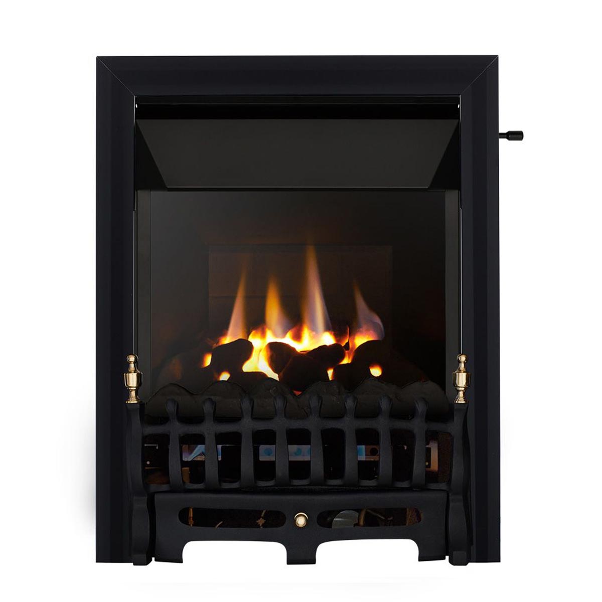 Focal Point Gas Fireplace 4.05kW FPFBQ289 Black Heater Coal Bed Slide Control - Image 1