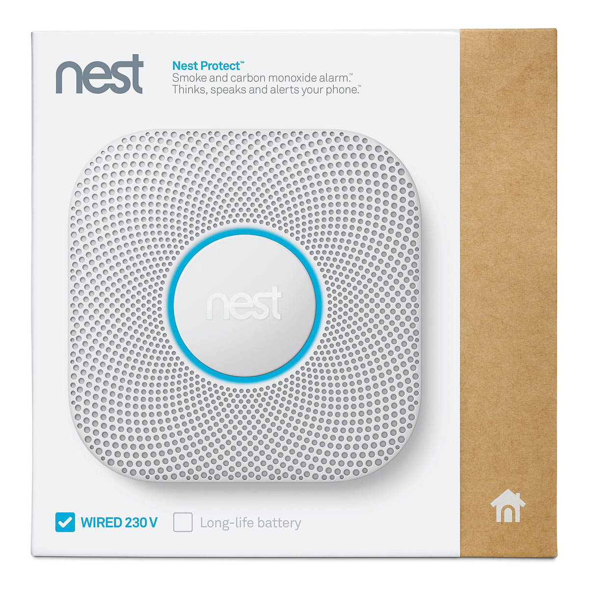 Nest Smart Smoke Alarm And Carbon Monoxide Detector White Indoor - Image 1
