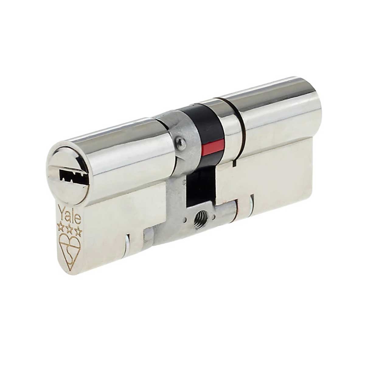 Yale Euro Cylinder Door Lock Single 45/55 Brass 3 Keys Anti-Snap (L)95mm - Image 1