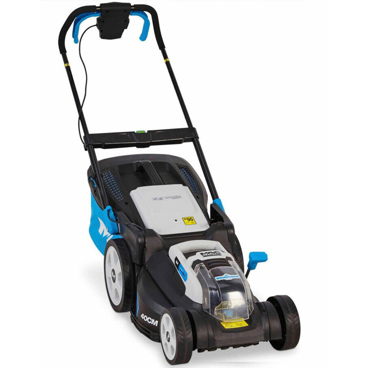 Mac Allister Rotary Lawnmower Cordless 40cm Mulching Function 45L Body Only - Image 1