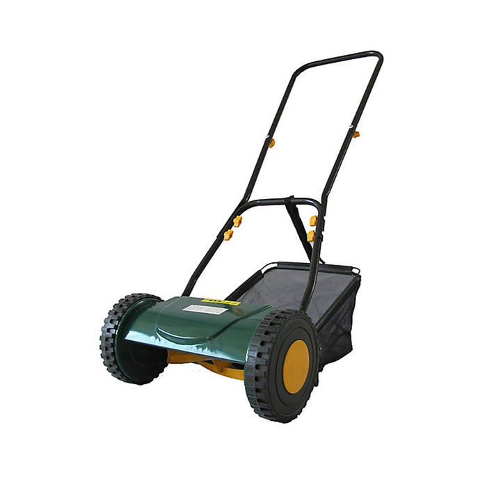 Lawnmower Hand-Propelled Pushed MCMP38 25L Grass Box Garden Cutter Steel Blades - Image 1