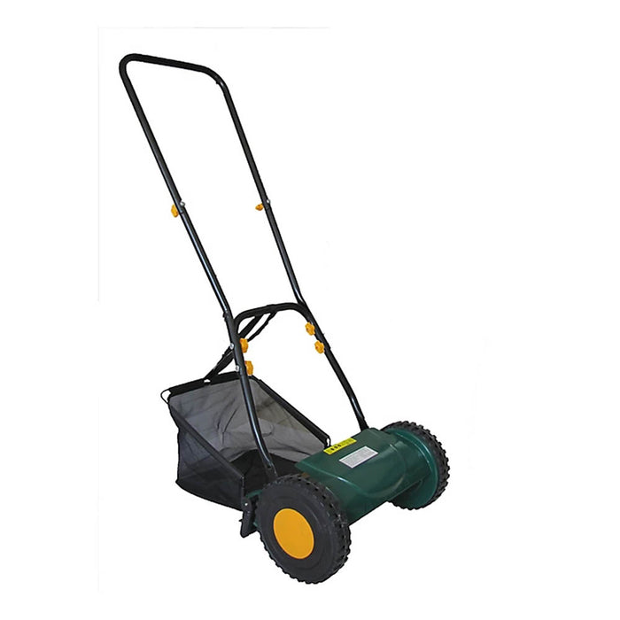 Lawnmower Hand-Propelled Pushed MCMP38 25L Grass Box Garden Cutter Steel Blades - Image 3