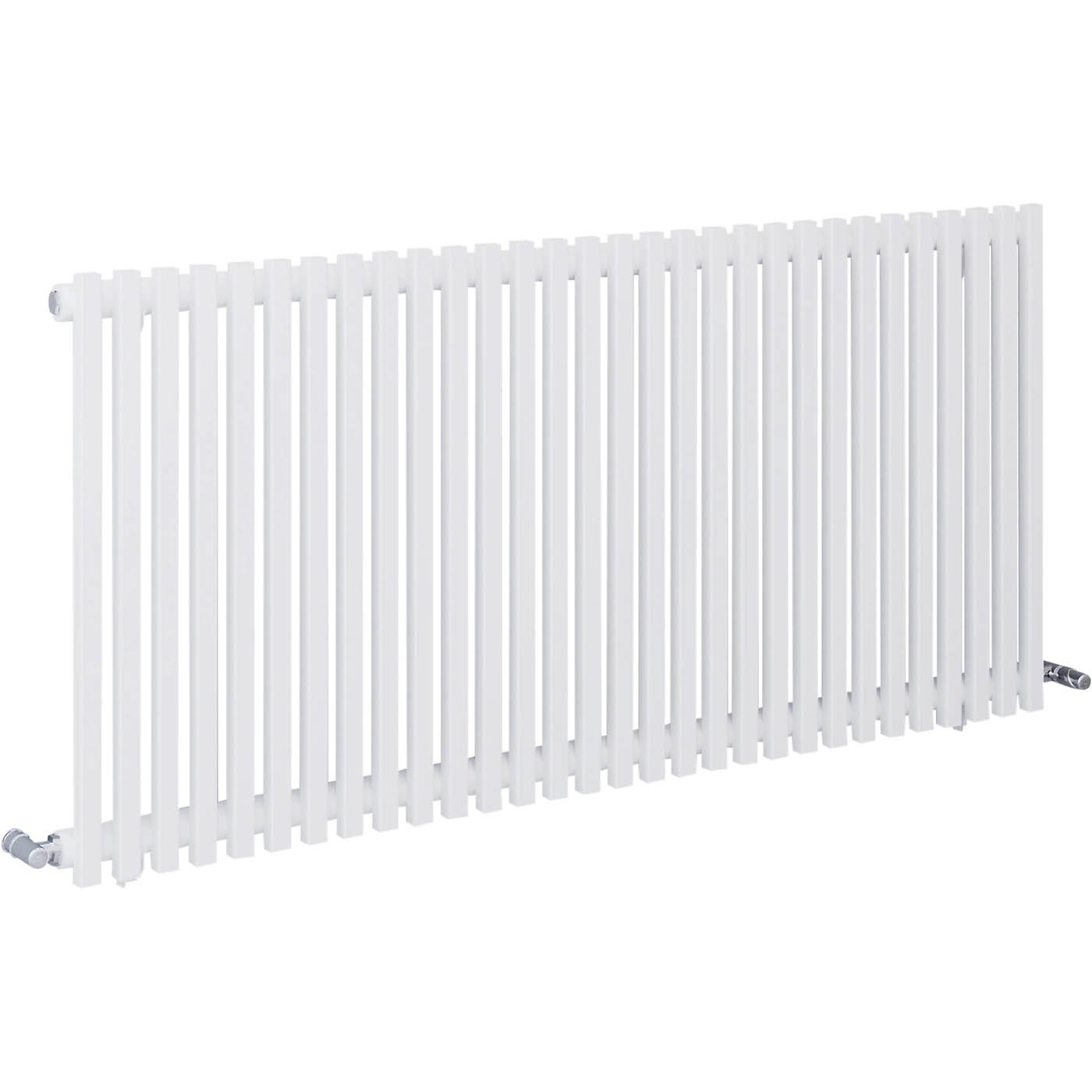 Blyss Designer Radiator White Horizontal Steel Modern Indoor (H)60x(W)120cm - Image 3