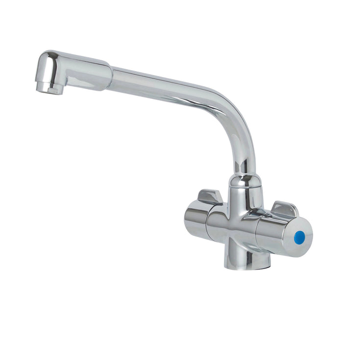 Lofoi Monobloc Tap Chrome Effect Brass Kitchen Tap Single-Hole - Image 1