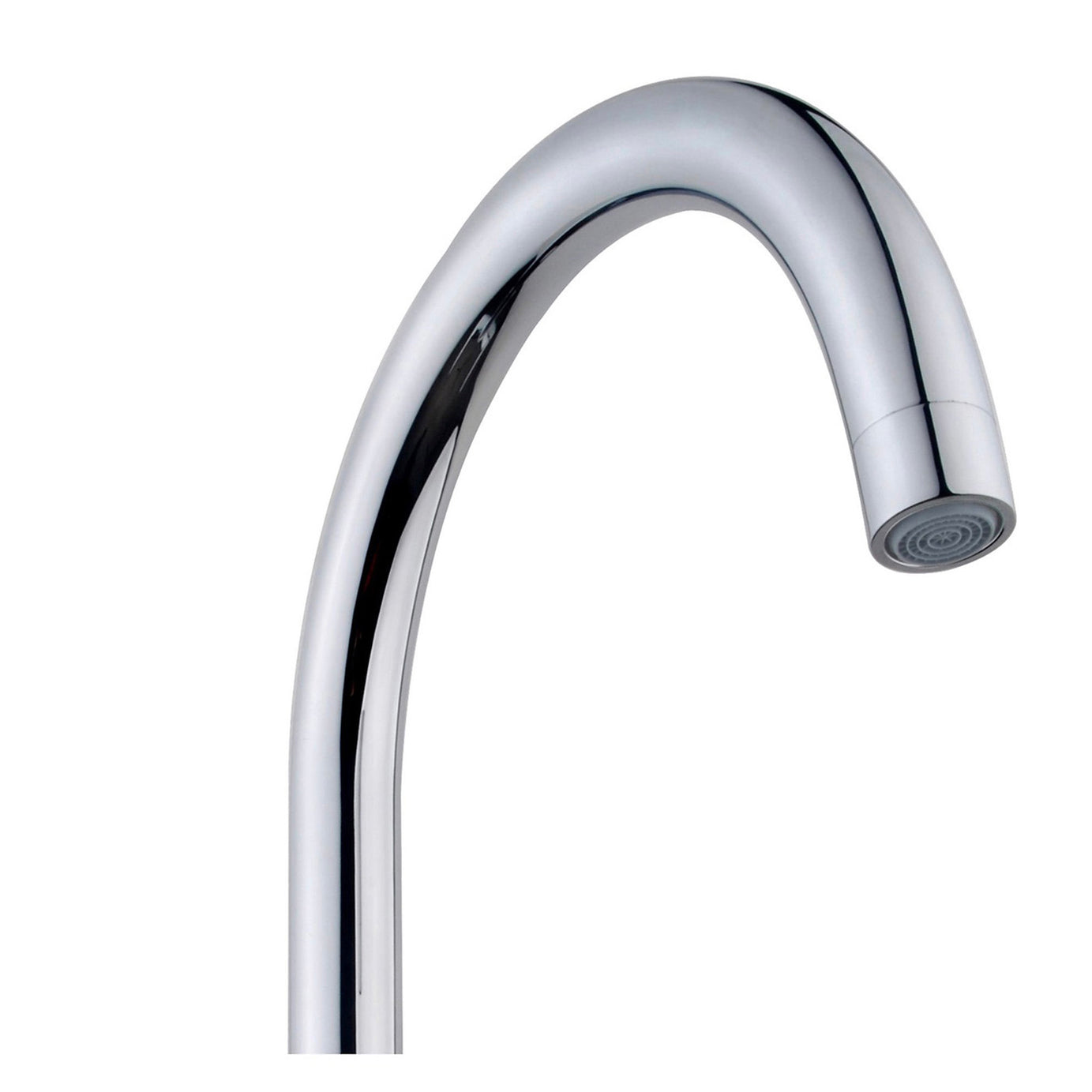Kitchen Tap Monobloc Mixer Chrome Dual Lever Brass Swivel Spout Modern Faucet - Image 4